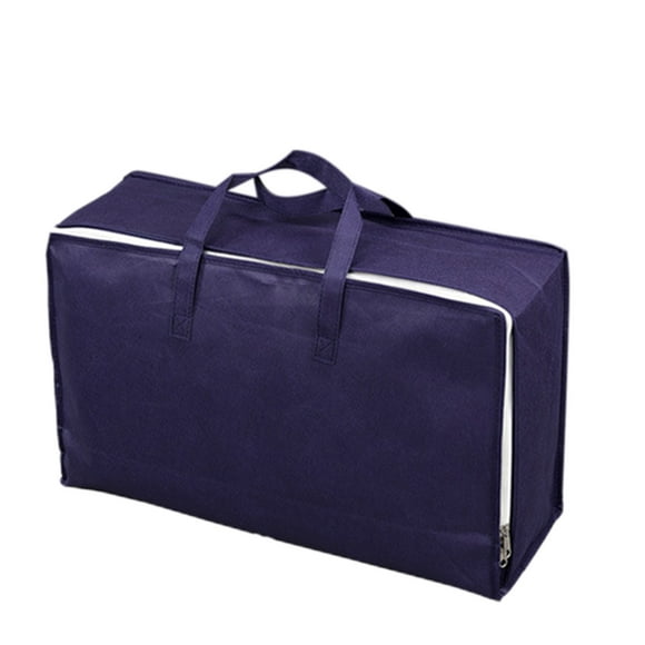 Bolsa de almacenamiento de tela no tejida para edredones con asas para ropa de cama y edredones. Organizador de armario de gran capacidad. Protección transpirable para ropa, mantas y almohadas. Bolsa