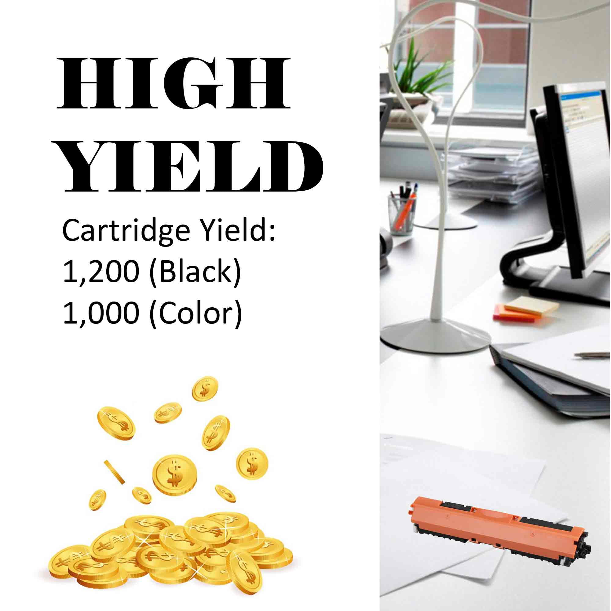 4 X Mwt Set Toner Remanufacturée Pour HP LaserJet (Pro) CP 1025/Pro 100 200/TopShot Pro M275 – Compatible à HP CE310 A CE311 A CE312 A CE313 A & 126 A - Foto 9