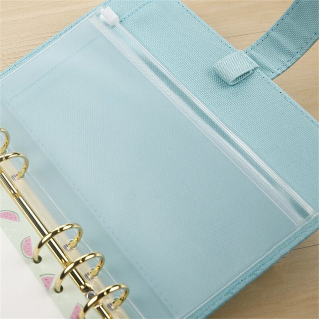 Langgg 10 Pieces Zipper Pouch Container Convenient PVC Documents Pouches Document Holding Bag Storage Containers for Home Office School B5