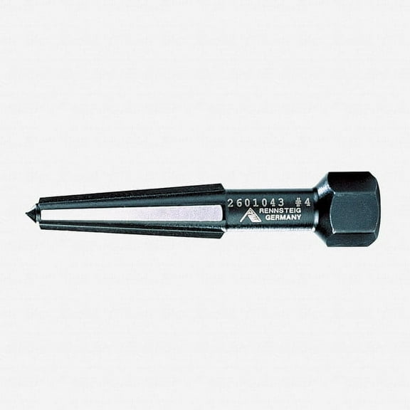 Rennsteig 9R 471 004 3 Screw Extractor Double Edge, Size 4, Black