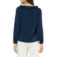 thumbnail image 3 of INSPIRE CHIC Women's Ruffle V Neck Office Button Front Vintage Blouse, 3 of 5
