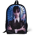 thumbnail image 1 of Wednesday Poster Backpacks Basic Shoulder Daypack Bookbag Satchel Knapsack Rucksack-XTYD1865, 1 of 3