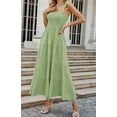 thumbnail image 3 of Women Dresses 2024 Summer Floral Sleeveless Maxi Dress Casual Spaghetti Strap Tiered Flowy Beach Long Dress, 3 of 6