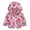 Hot Pink, variant on Frostluinai Toddler Girls Raincoat Waterproof Kids Baby Fashion Floral Printed Windproof Jacket Hooded Coat Lightweight Kids Rain Poncho Jacket Windbreaker Outwear Coat