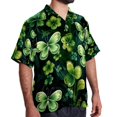thumbnail image 2 of Saint Patrick's Day Men's Casual Printed Button Down Short Sleeve Spread Collar Beach Shirts for Summer, Unisex, 2 of 6