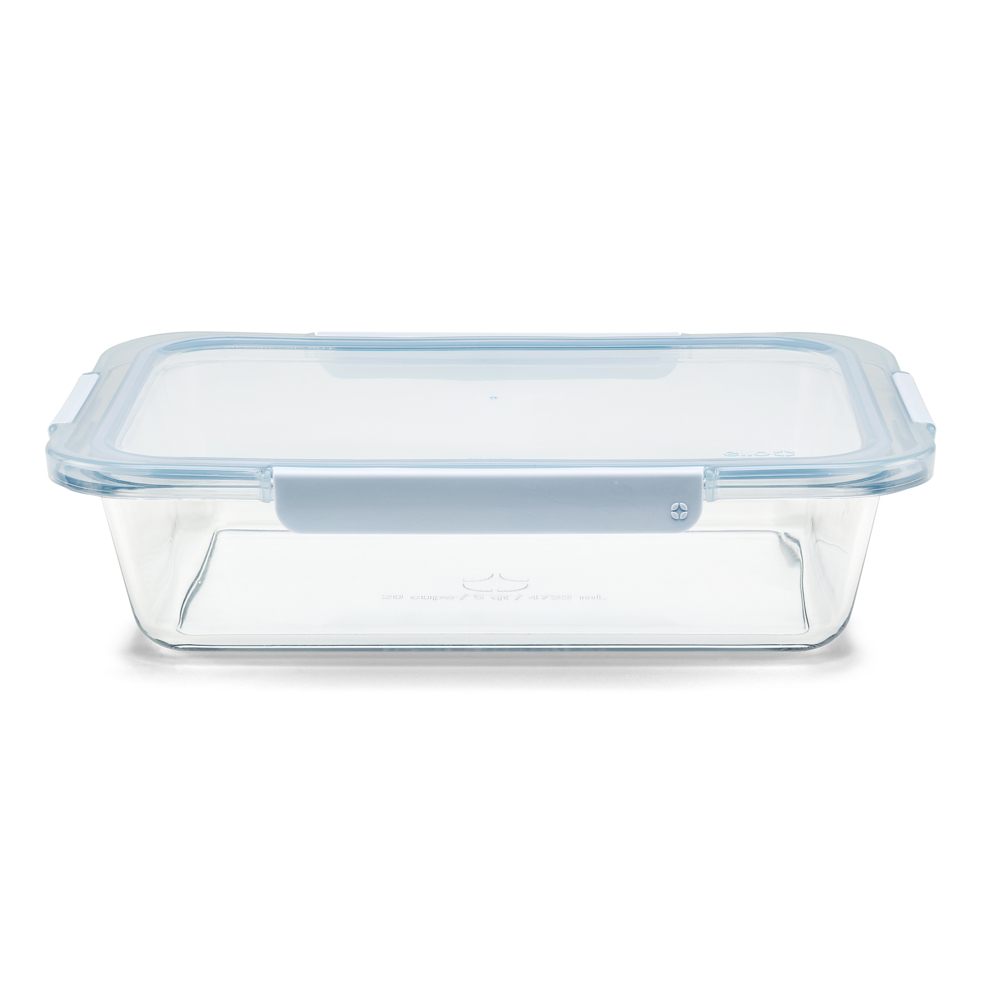 Ello Color Lock 9x13 Glass Baking Dish with Lid, Windy Blue photo 5