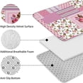 thumbnail image 5 of Pioneer Flower Floral Print Pattern Bathroom Rugs Sets 3 Piece,Toilet Cover Set,Absorbent Non Slip Bathroom Mats Sets with U-Shaped Contour Rug Toilet Rug Set, 5 of 5