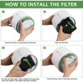 thumbnail image 4 of A2 Replacement Filter Compatible with OSIMO A2 Air Purifi-er, 3-in-1 High-Efficiency Filtration, 2 Pack, 4 of 7