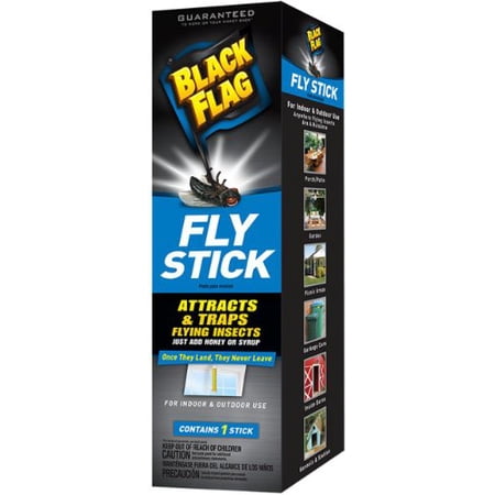 3 Pack - Black Flag Fly Stick Insect Trap 1 Stick Each