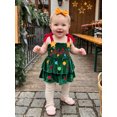 thumbnail image 4 of RUINIXCW Baby Girl Christmas Romper Dress Bobbles Embroidery Bodysuits with Headband, 4 of 8