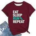 thumbnail image 1 of VJATTWR Hauts à Manches Courtes pour Femmes Mode Décontractée Dégradé Imprimé T-Shirt à Manches Courtes Col Rond TTG, 1 of 2