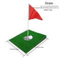thumbnail image 1 of Golf Putter Pad Simulation Green Mini Putter Plate Portable Putter Slope Practitioner Hole Cup Package Grass, 1 of 6