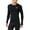 BLACK, variant on Under Armour Men's Armour HeatGear Compression Long-Sleeve T-Shirt , Royal Blue 400/White, Medium