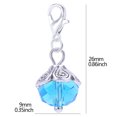 thumbnail image 3 of 20pcs Assorted Color Crystal Dangle Charms Pendant with Lobster Clasp Jewelry Making Accessory Fit Floating Locket Charms Necklaces White, 3 of 6