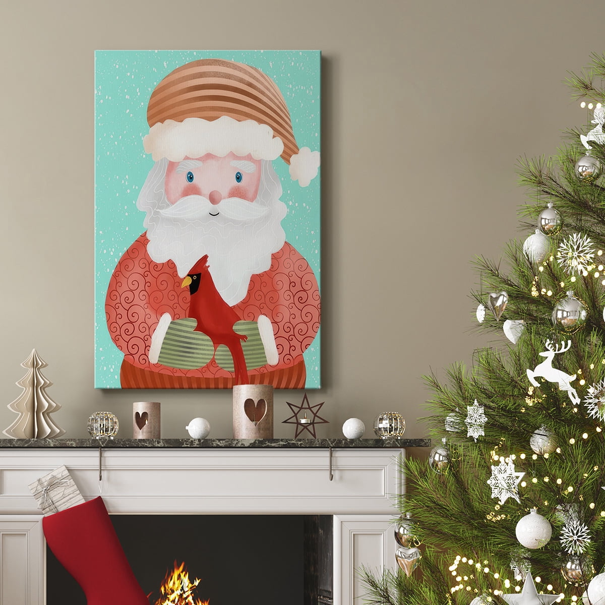 Santa Pack I- Gallery Wrapped Canvas