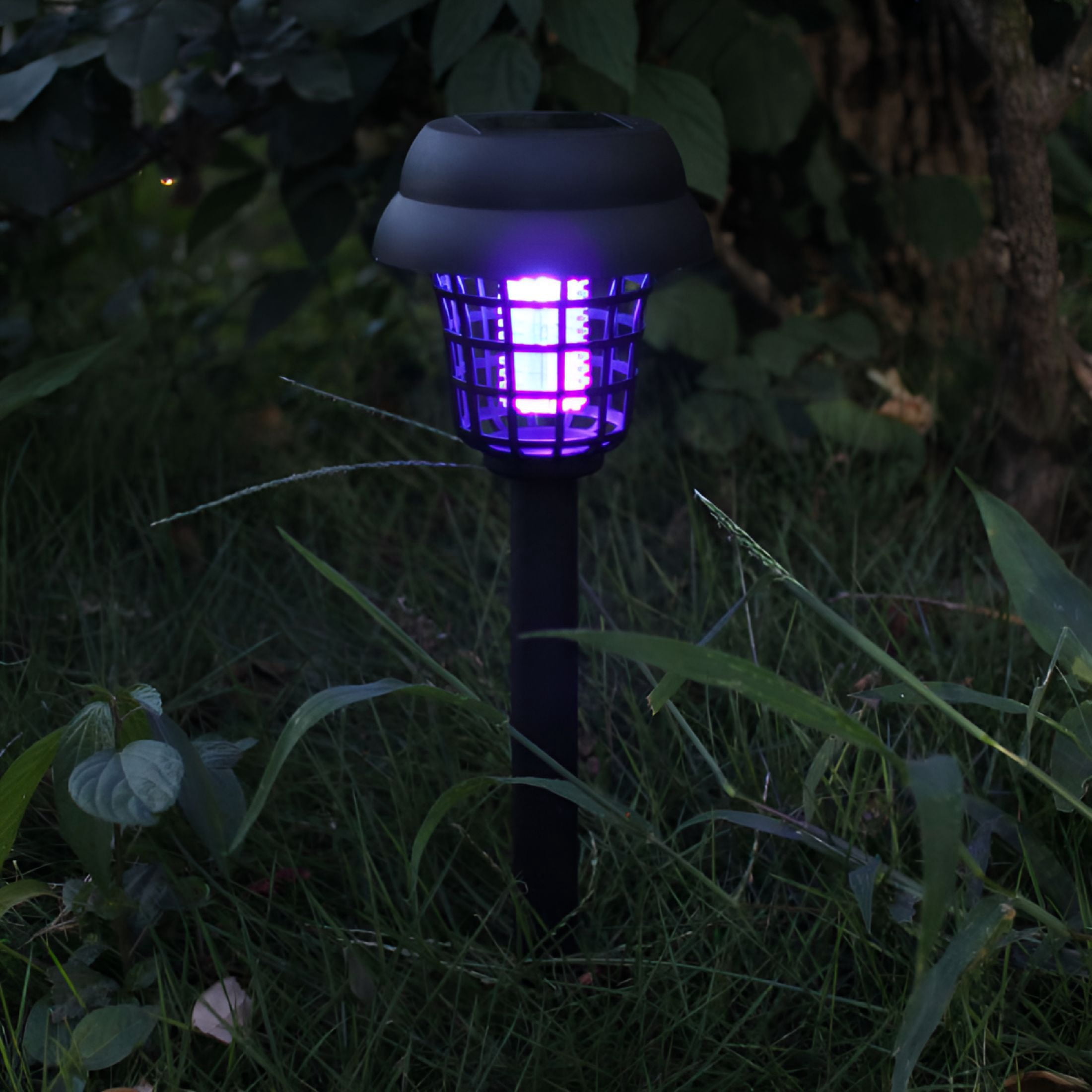 HIBIBUD 2026 New 4Pcs Solar Powered Bug Zapper Led Mosquito Killer Light Insect Pest Killer Lamp for Indoor Outdoor Use