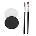 thumbnail image 3 of de pintura facial 30G con dos pinceles para fiestas de cumpleaños, de Halloween Negro Zulema Pinceles de maquillaje, 3 of 8