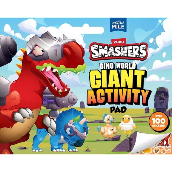 Smashers Dino World Giant Activity Pad, (Paperback)