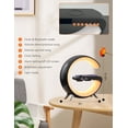 thumbnail image 6 of Smart Light Sunrise Alarm Clock, Ambience G-Shaped Night Light with Wireless Charging, Led Display White Noise Bluetooth Speaker with 256 Color Changes (Black), 6 of 13