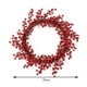 thumbnail image 4 of Guirnalda navideña de frutos rojos, tacto real, bayas naturales, artificiales, para invierno, decoración de fiestas navideñas, Año Nuevo, 20 pulgadas, 4 of 9