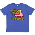 thumbnail image 3 of Inktastic My Daddy is a Firefighter with Fire Truck Youth T-Shirt, 3 of 5