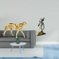 thumbnail image 2 of Figura de guepardo,Figura de guepardo dorado,adorno de escritorio moderno,Adorno de mesa con estatua de guepardo realista,Estatua de la dama,Estatua de dama tribal africana,artesanías de, 2 of 8