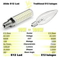 thumbnail image 4 of Bombillas LED para candelabro ALIDE E12, 10 W, 6000 K, 1200 lm, paquete de 5, 4 of 8