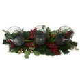 thumbnail image 4 of Holiday Time Red Hurricane Candle Holder Centerpiece, Christmas Decor, 4 of 6