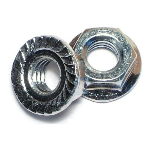 5/16"-18 Zinc Plated Case Hardened Steel Coarse Thread Hex Flange Nuts FNSC-037