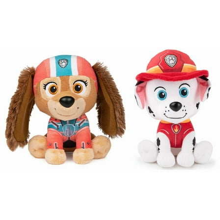 Paw Patrol Embroidered Plush Bundle of 2, 6 inch Marshall And Liberty Licensed