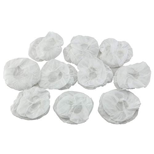 Simoutal 10 Pairs Earpad Covers Disposable Stretchable Headphone Covers(White)