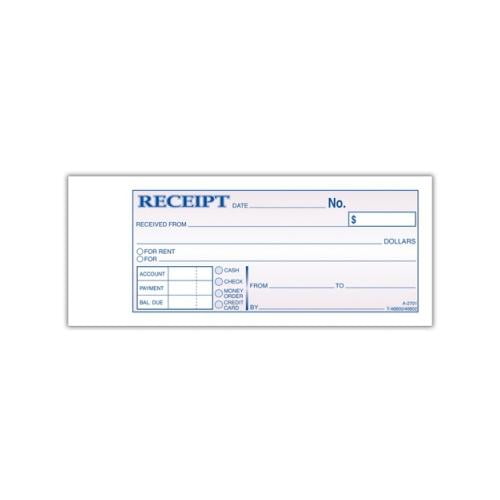 Adams Money/Rent Receipt BookMultiple Parts ABFD2701