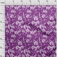 thumbnail image 2 of oneOone Cotton Jersey Purple Fabric Florals Sewing Craft Projects Fabric Prints By Yard 58 Inch Wide, 2 of 4