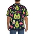 thumbnail image 5 of Disketp Men's Hawaiian Avocado LOVE Print Shirts Button Down Holiday Beach Shirts-XX-Large, 5 of 7