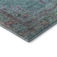 thumbnail image 3 of Addison Rugs Mayfield Premium Machine Washable Traditional Border Aqua Rectangle Rug, 5' X 7'6" Machine Washable Traditional Border Aqua Oversized Sherpa Throw Blanket, 3 of 6