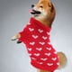 thumbnail image 3 of GOOHOCHY Suéter para perro, ropa para perro pequeño, suéter para mascota, estampado de corazón, ropa decorativa para perro pequeño (talla S), 3 of 8
