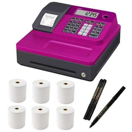 Casio Cash Register for Small/Medium Sized Retail Businesses (Pink)