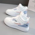 thumbnail image 1 of Zapatillas de skate Colorblock para mujer, zapatillas deportivas con plataforma y cordones, zapatillas deportivas transpirables, 1 of 3