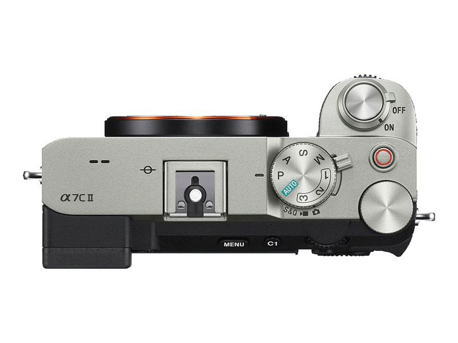 only ILCE-7CM2 Frame body - - silver camera a7C 60 II MP - Bluetooth Sony Digital - - mirrorless 33.0 - fps Wi-Fi, Full / - 4K -