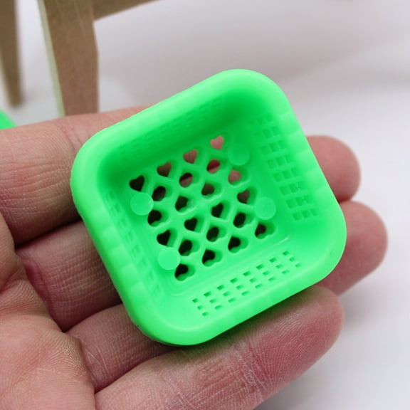 Hytrove 30pcs Miniature Basket For Dollhouse Realistic Craft Baskets Shapes For Scale Models Miniature Scenes