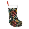 thumbnail image 2 of Salouo Snake And Flower Print Christmas Stockings,Large Xmas Stocking Set of 1 Holiday and Farmhouse Stocking for Christmas Holiday Party Decoration(17.7*11 Inch), 2 of 7