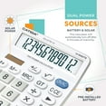 thumbnail image 4 of CATIGA Electronics CD-2776 Premium Large Desktop Calculator with Giant Buttons, White, 4 of 7