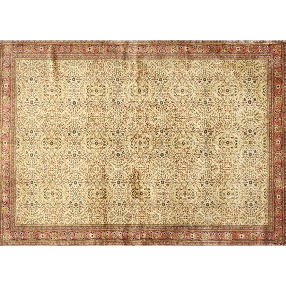 Ahgly Company Machine Washable Indoor Rectangle Traditional Chocolate Brown Area Rugs, 2' x 5'