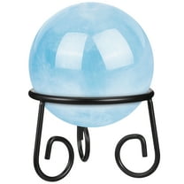 Milisten 1Pcs Glass Shiny Reflective Gazing Ball and Stand Set - Home & Garden Decor