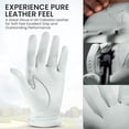 thumbnail image 3 of FINGER TEN Golf Gloves Women Right Handed Golfer Left Hand Cabretta Leather with Ball Marker 1 Pack Womens Ladies Golf Glove Non Slip All Weather Grip, 3 of 7