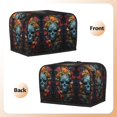 thumbnail image 7 of Toaster Covers 2 Slice, Butterfly Flower Skull A Waterproof Bread Machine Cover Fits for Standard 2 Slice Toasters, Home Decor Toaster Protection with Hanging Rope, 7 of 7
