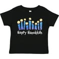 thumbnail image 3 of Inktastic Happy Hanukkah with lit candles Boys or Girls Toddler T-Shirt, 3 of 5