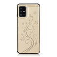 thumbnail image 3 of Compatible with Galaxy A51 5G Case Wallet with Card Holder,Embossed Butterfly Pattern PU Leather Double Magnetic Buttons Flip Shockproof Protective Cover for Samsung Galaxy A51 5G, Gold, 3 of 9