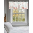 thumbnail image 5 of Sage Green Pink Turtle Shell Valances for Windows, Rod Pocket Kitchen Valance Curtains - Soft Small Window Treatment for Living Room, Bathroom, Coral Conch Seaweed Starfish 54x18inch, 1 Panel, 5 of 9