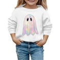 thumbnail image 4 of MUXiin Kids Halloween Sweatshirt Girls Boys Skeleton Pumpkin Ghost Toddler Shirt Crewneck Long Sleeve Graphic Top for 13-14 Years, 4 of 4